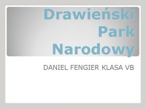 Drawieński park narodowy symbol