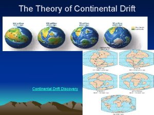 Climate evidence continental drift
