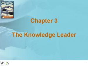 What is knowledge leadership