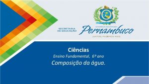 Cincias Ensino Fundamental 6 ano Composio da gua