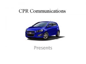 CPR Communications Presents Arrive in Style Situational Analysis