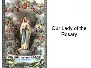 Joyful mysteries of the rosary