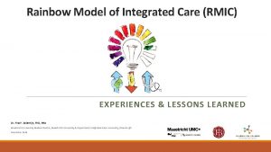 Rainbow model of integrated care