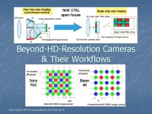 NHK STRL open house BeyondHDResolution Cameras Their Workflows