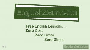 English Zero com Free English Lessons Zero Cost