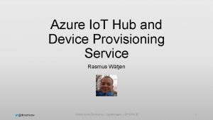 Device provisioning service