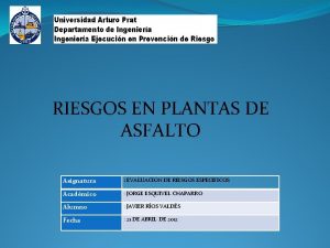 Riesgos del asfalto