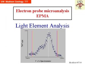 Electron probe microanalysis EPMA Light Element Analysis Modified