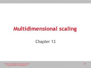 Multidimensional scaling marketing