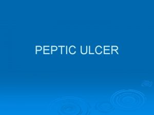 Gastric ulcer definition