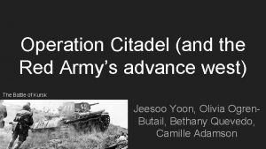 Operation citadel map