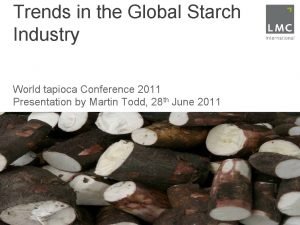 Global starch production