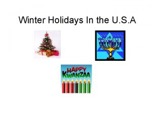 Winter holidays in usa