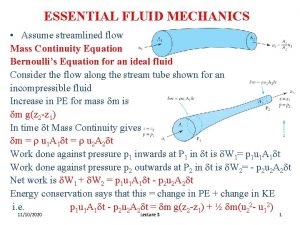 Equation of continuity