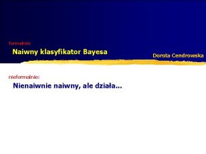 Naiwny klasyfikator bayesowski
