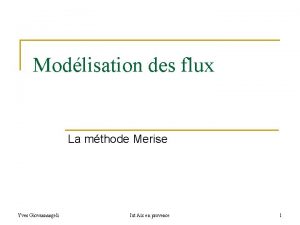 Diagramme de flux merise