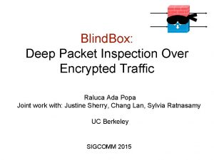 Deep packet inspection encrypted traffic