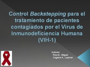 Control Backstepping para el tratamiento de pacientes contagiados