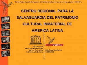 Centro Regional para la Salvaguardia del Patrimonio Cultural