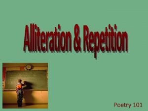 Repetition of a letter in poetry