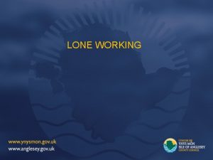 Lone working meaning