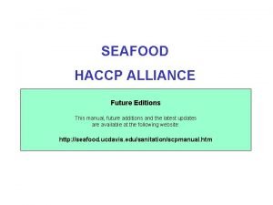 Seafood haccp alliance