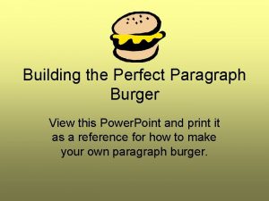 Burger paragraph