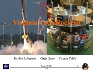 Virginia Tech Rock Sat Robbie Robertson Chris Gates