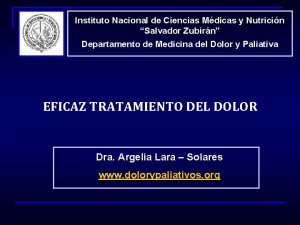 Instituto Nacional de Ciencias Mdicas y Nutricin Salvador