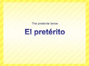 Preterite tense competir