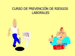 CURSO DE PREVENCIN DE RIESGOS LABORALES La salud