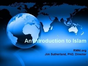 An Introduction to Islam RMNI org Jim Sutherland