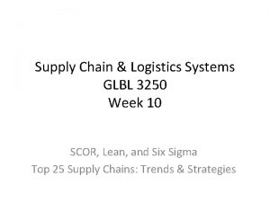 Logistics systems