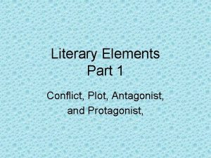 Story elements part 1