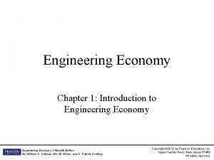 Develop the alternatives engineering economy