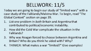BELLWORK 115 Today we are going to begin