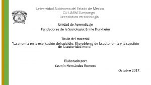 Universidad Autnoma del Estado de Mxico CU UAEM