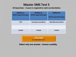Sms exam questions