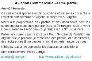 Aviation Commerciale 4me partie Amie Internaute Ce seizime