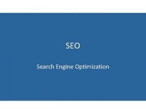 SEO Search Engine Optimization SEO PROCESS On Page