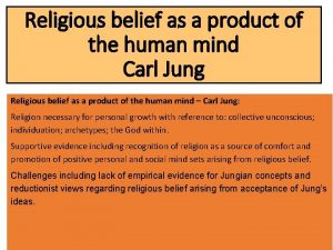 Religious belief as a product of the human