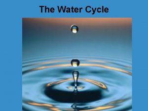 Water cycle