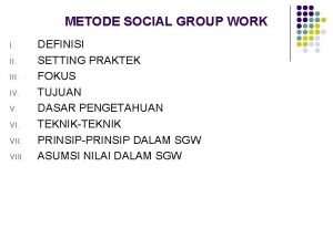 Metode group work