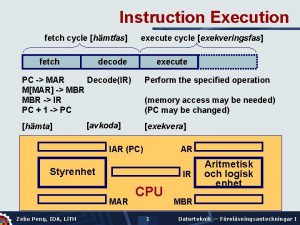 Instruction Execution fetch cycle hmtfas fetch execute cycle