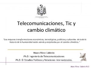 Telecomunicaciones Tic y cambio climtico Las mayores transformaciones