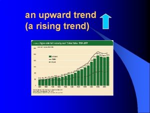 an upward trend a rising trend a downward