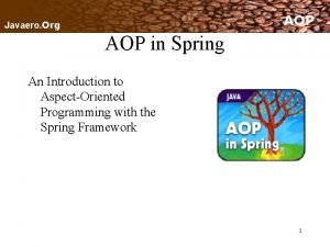 Spring aop introduction