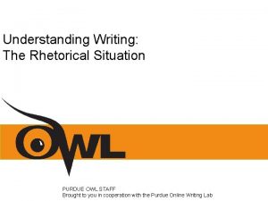 Purdue owl rhetorical analysis