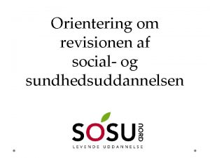 Ssa afsluttende projekt eksempel