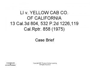 Li v. yellow cab co.